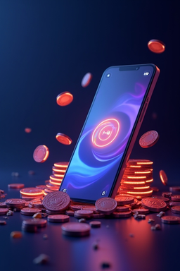 Móvil con app de casino Rabona